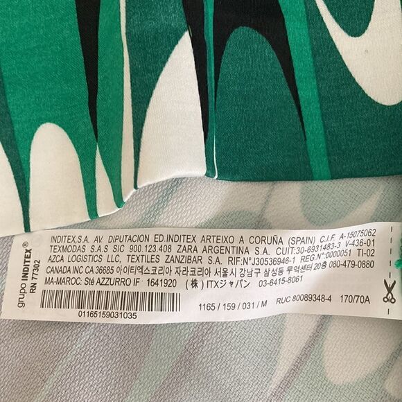 Zara NWOT High Waist Satin Effect A-Line Mini Skirt. Size Med. - Picture 5 of 5